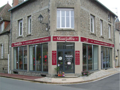 Faade du magasin Montjoffre fleurs  Ahun